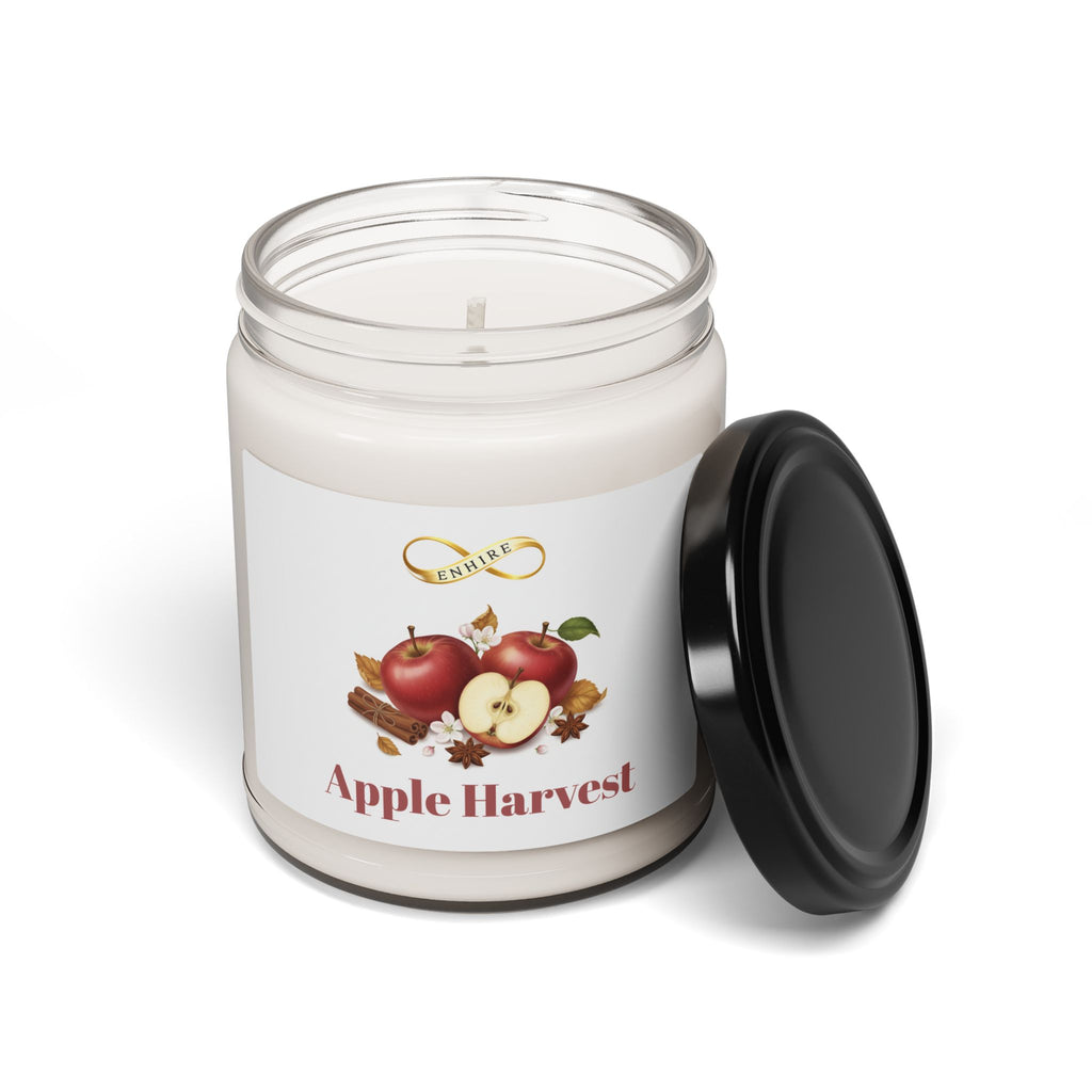 Apple Harvest Scented Soy Candle — 9oz Autumn Spice & Fresh Apple Jar Candle
