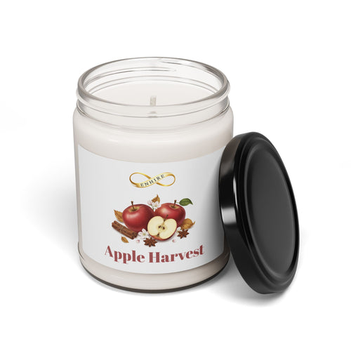Apple Harvest Scented Soy Candle — 9oz Autumn Spice & Fresh Apple Jar Candle